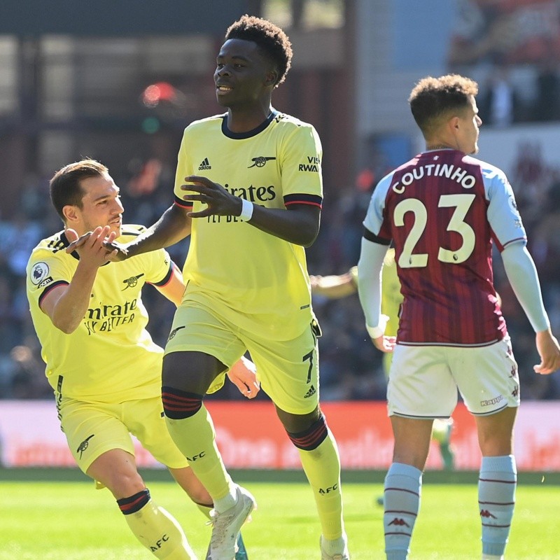 Arsenal ganó un partido clave en Villa Park