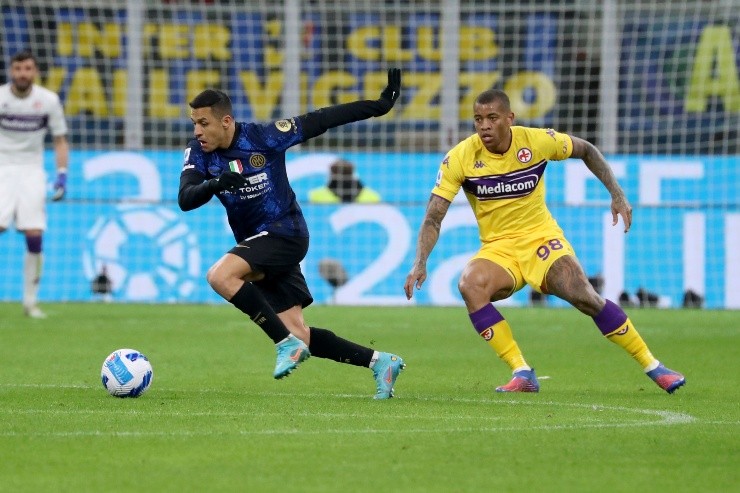 Alexis Sánchez tuvo en el final la chance de darle el triunfo al Inter | Foto: Getty Images 