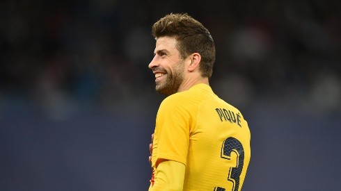 Piqué festejó la goleada de Barcelona.