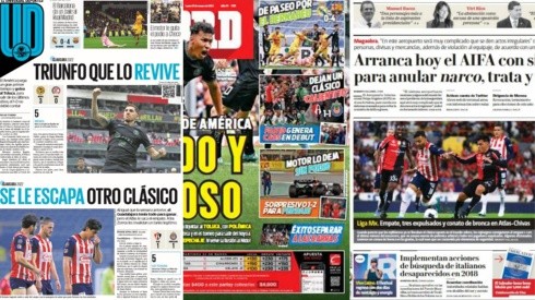 Los principales diarios deportivos nacionales dejaron en segundo plano el Clásico Tapatío