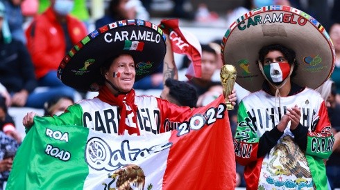 Mexico's fans attending a match at Azteca Stadium