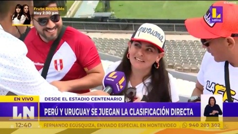 Hincha de la Selección Peruana confiesa haber terminado con su novio por que no quiso acompañarla a Uruguay. Foto: Latina