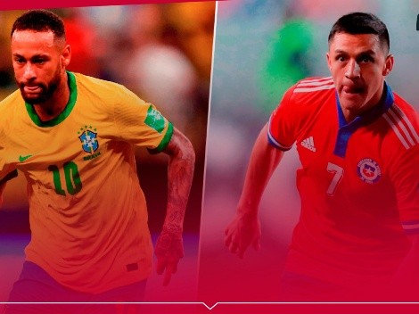 Brasil vs Chile: alineaciones para el partido de la fecha 17 de las Eliminatorias