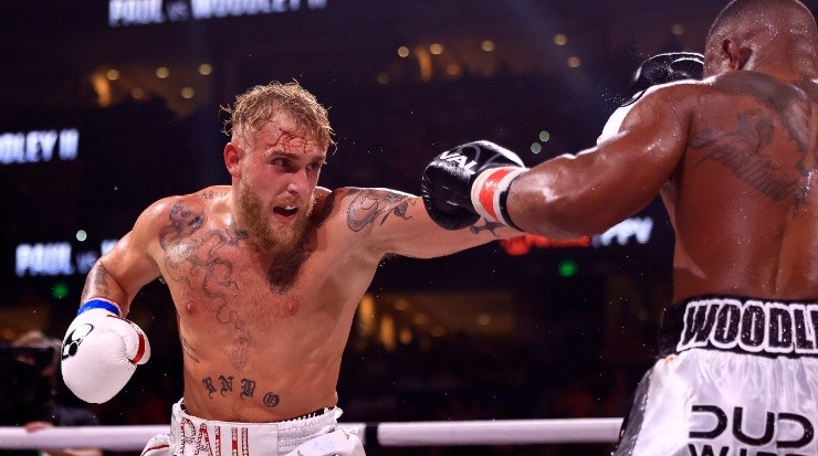 Tyron Woodley tested Jake Paul&#039;s power. (Mike Ehrmann/Getty Images)