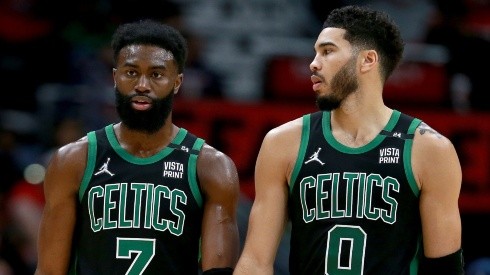 Jaylen Brown y Jayson Tatum.