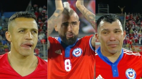 Los jugadores de la selección chilena dejan la cancha entre lagrimas