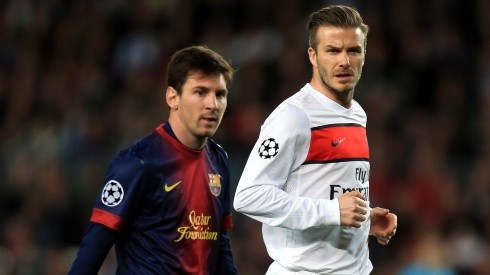 Lionel Messi y David Beckham.