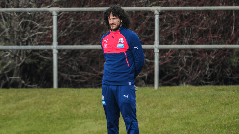 Coloccini en su época de jugador de Newcastle.