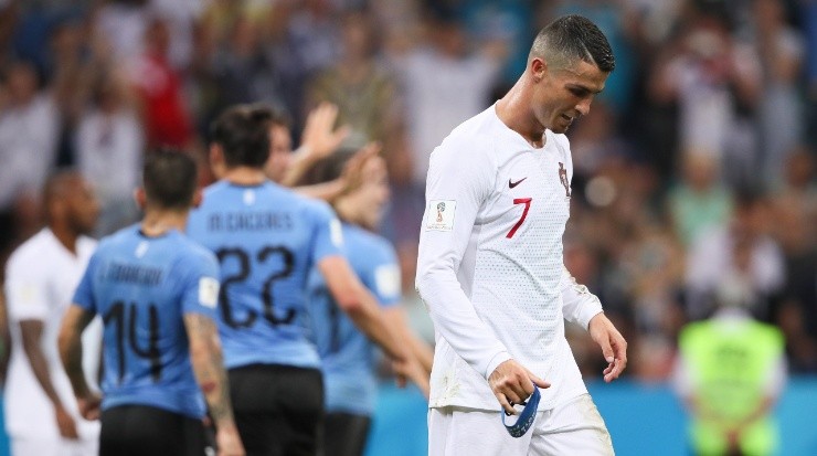 Uruguay eliminated Ronaldo and Portugal from the 2018 World Cup. (Matthew Ashton – AMA/Getty Images)