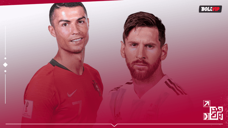 Cristiano Ronaldo y Lionel Messi con sus selecciones.