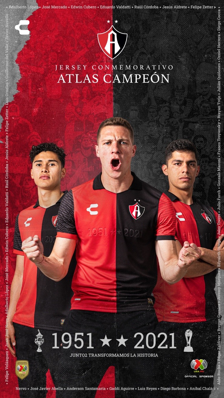 jersey conmemorativo Atlas
