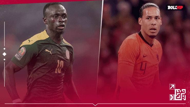 Mané y Van Dijk con sus selecciones.