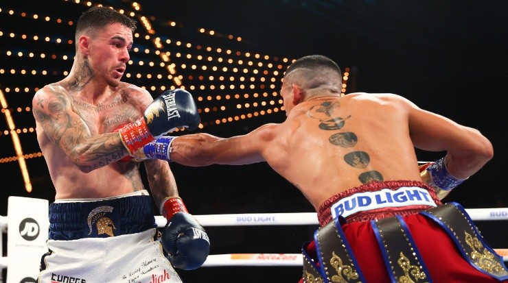 George Kambosos Jr defeated Teofimo Lopez in 2021. (Rich Graessle/Icon Sportswire via Getty Images)