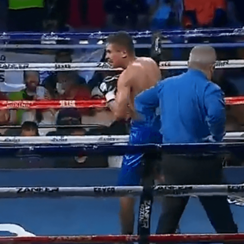 Boxeo: Réferi mexicano quedó nocaut tras recibir un golpe en plena pelea