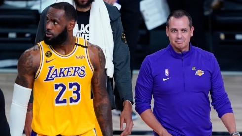 LeBron James y Frank Vogel.