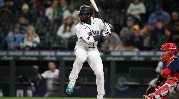 Taylor Trammell #20 of the Seattle Mariners (Photo by Rob Leiter/MLB Photos via Getty Images)