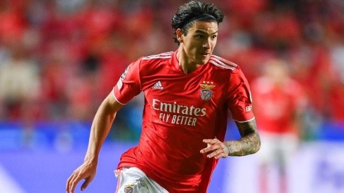 Núñez en acción con Benfica.