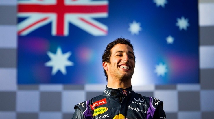 Ricciardo fue segundo en Australia 2014, pero luego fue descalificado. (Getty)