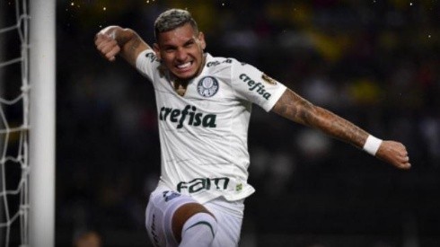 Festejo de gol de Palmeiras.
