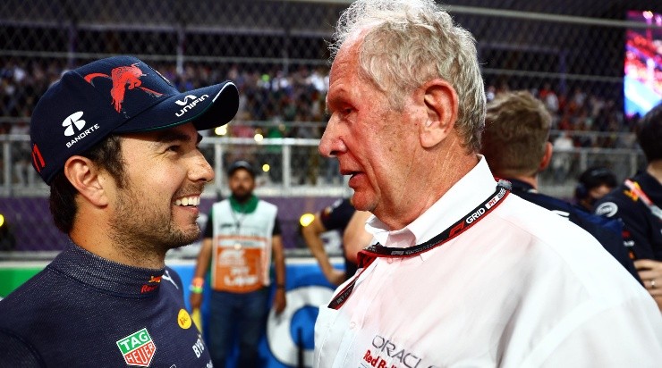 Helmut Marko ve evolución en Checo Pérez. (Getty)