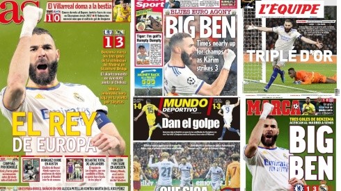 Las portadas de los medios tras la victoria del Real Madrid ante Chelsea.