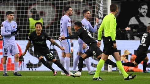 Ansgar Knauff, autor de un golazo para Eintracht Frankfurt.