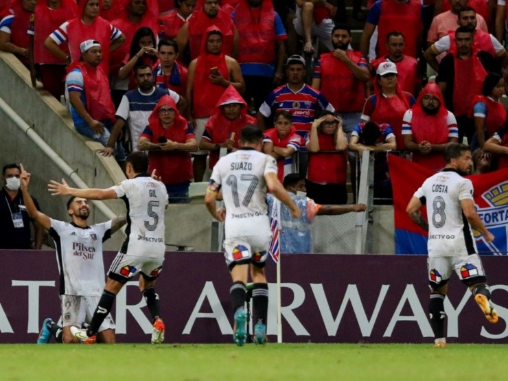 Colo Colo consiguió un valioso triunfo ante Fortaleza | Foto: Agencia Uno 