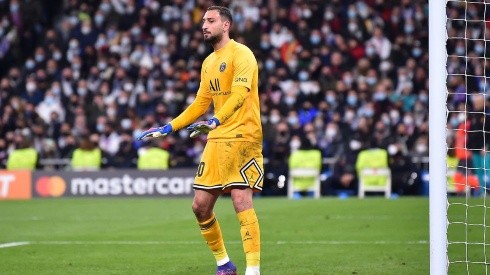 Donnarumma en partido ante Real Madrid.