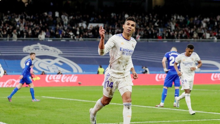 Casemiro marcó un gol y recibió una amarilla que lo deja afuera del choque ante Sevilla.