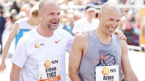 Robben completó la Maratón de Rotterdam.
