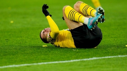 Gio Reyna al momento de su lesión en Borussia Dortmund