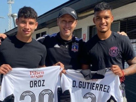 Se emocionó Lucho: Oroz y Gutiérrez le regalan sus camisetas a Mena