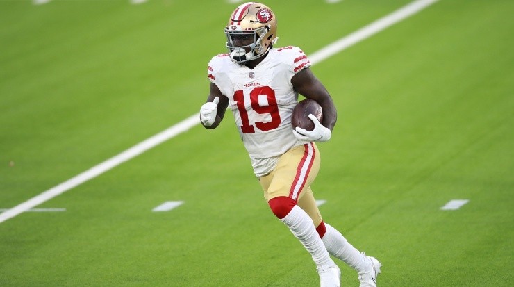 Deebo Samuel. (Joe Scarnici/Getty Images)