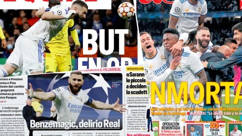 Portadas de Europa sobre el triunfo de Real Madrid