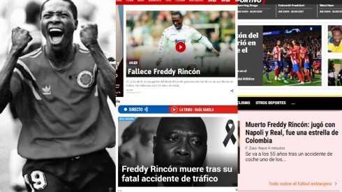 Homenajes de los medios europeos a Freddy Rincón.