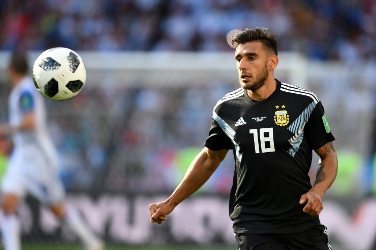 Toto Salvio con la Selección de Argentina