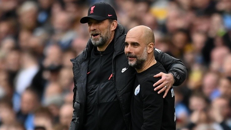 Jürgen Klopp y Pep Guardiola, una rivalidad impresionante entre los entrenadores (Foto: Getty Images).