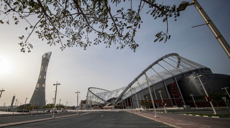 Khalifa International Stadium outside view. (Nicola Sua - AMA/Getty Images)