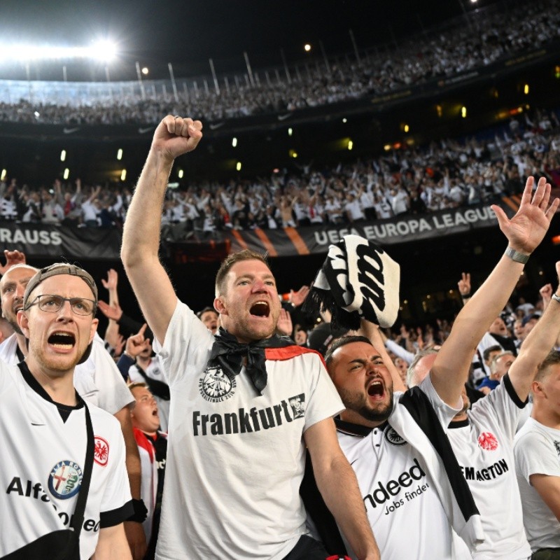 Watch out, Ham: Eintracht Frankfurt fans have already 'infiltrated' a Premier League stadium before taking over Camp Nou