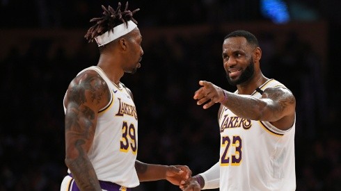 Dwight Howard (left) and LeBron James.