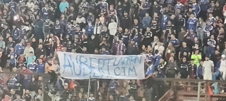 Los Azules mostraban su descontento en las gradas | Foto: Rincón del Bulla Los Azules mostraban su descontento en las gradas | Foto: Rincón del Bulla