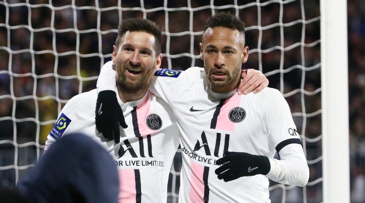 Lionel Messi, Neymar Jr of PSG (Photo by John Berry/Getty Images)