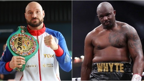 Tyson Fury (left) and Dillian Whytre (right)