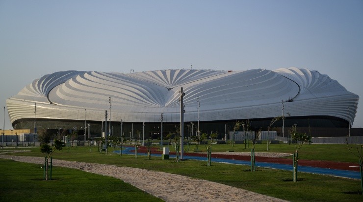 Al Janoub Stadium&#039;s facade. (Salwan Georges/The Washington Post via Getty Images)