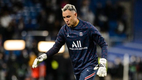 Keylor Navas en entrenamiento con PSG.