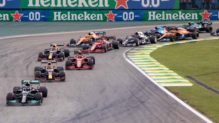 Imagen de la última largada del formato sprint de carrera en la F1 (Foto: Getty Images).