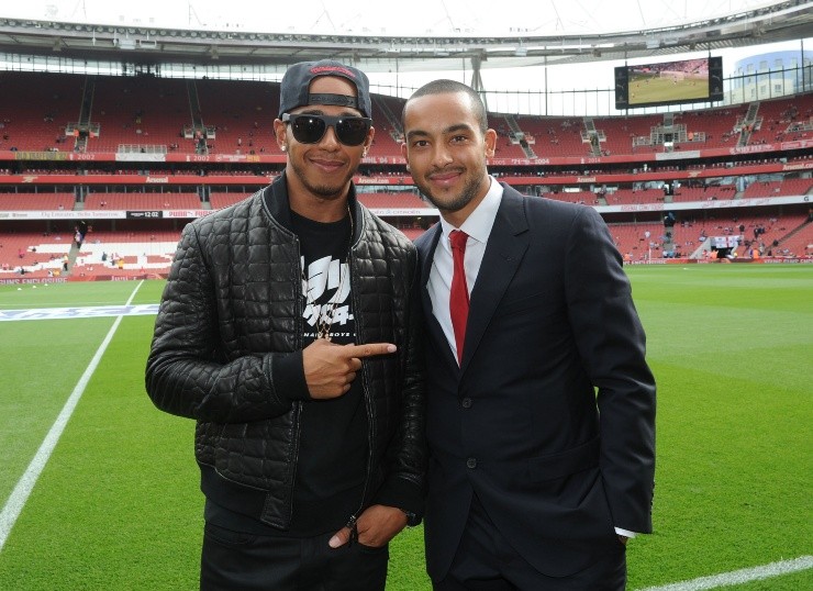 Lewis Hamilton, fanático del Arsenal