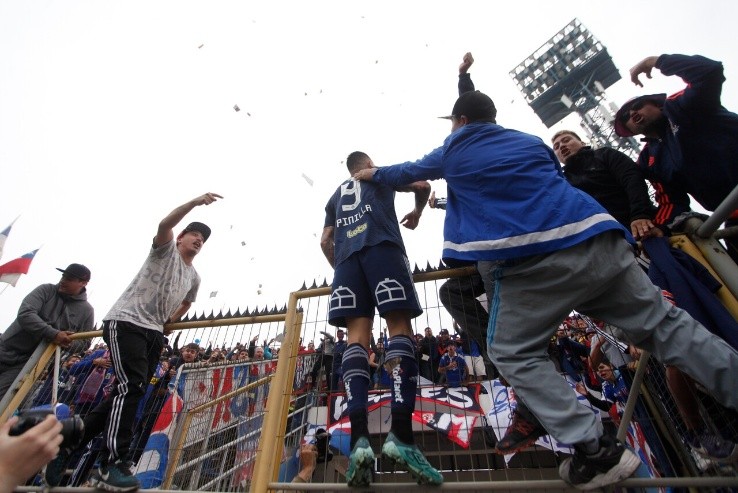 Pinigol se puso en los zapatos del hincha de la U | Foto: Agencia Uno 