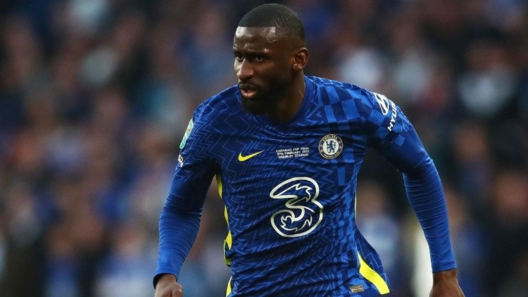 Rudiger en acción con Chelsea.