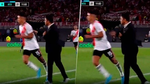 VIDEO | Insólito: Gallardo le dio un correctivo a un jugador de River en pleno partido